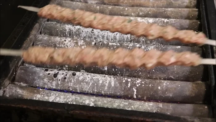 Place the skewers on a medium to high heat grill.