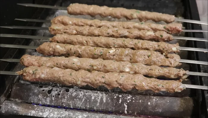 Flip the skewers every 30 seconds for about 2-3 minutes until cooked through.