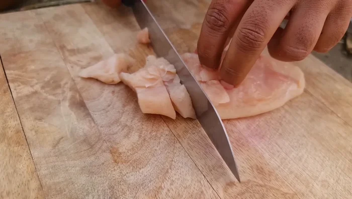 Prepare the boneless chicken.