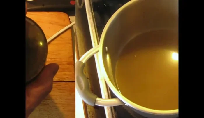 Make the sauce: Scrape the pulp from the cooked preserved lemons. Strain the potato cooking liquid and combine with the lemon pulp. Add spices (fenugreek, oregano, chillies, cloves). Simmer and reduce until thickened. Add ketchup at the end.