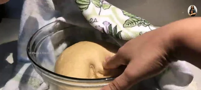 Second kneading: Punch down the dough and briefly knead to release air bubbles. Knead again for 2-3 minutes.
