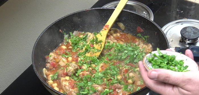 Remove from heat and stir in cilantro/coriander.