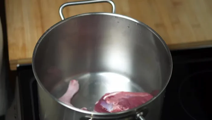 Render duck fat in a cold pot over medium heat for at least 10 minutes. Flip and cook for another 5 minutes. Remove duck and set aside.