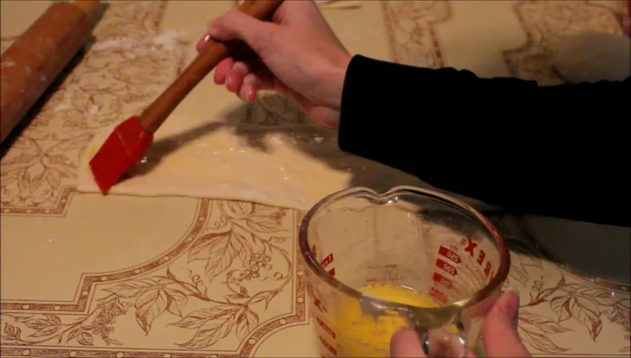 Add more butter, fold into thirds again to form a square shape. Let rest for 10-15 minutes.