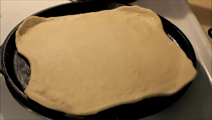 Preheat a cast iron griddle pan on medium-high heat for about 10 minutes. Cook the bread for 4-5 minutes per side, or until golden brown. Press down any puffs that form.