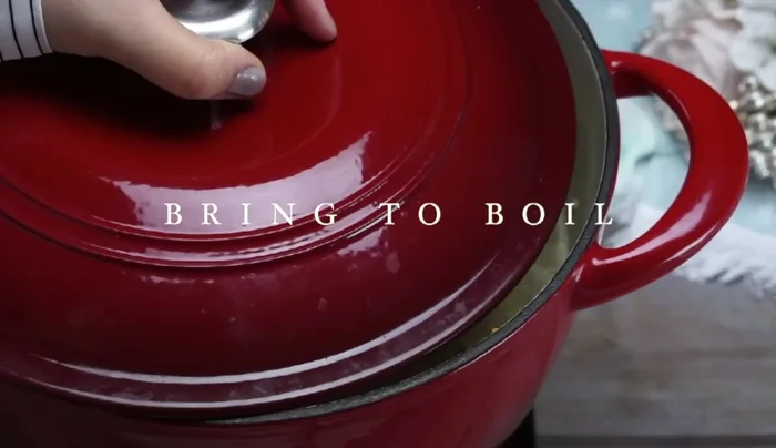 Bring to a boil, cover, leaving some space to prevent boiling over. Cook for 11-14 minutes.