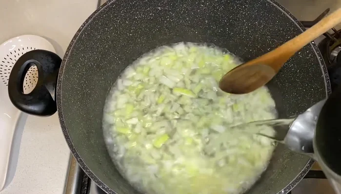 Add boiled water to the pot to speed up cooking.