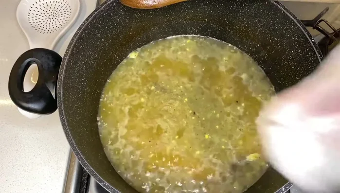 Add the fish to the pot.
