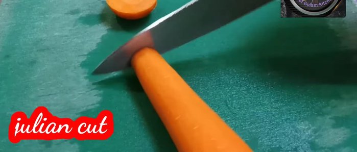 Cut carrots into chunks. There's no need to cut the chilies.