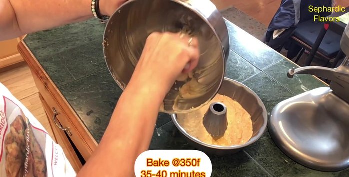 Bake in a preheated oven at 350°F (175°C) for 35-40 minutes, or until a toothpick inserted into the center comes out clean.