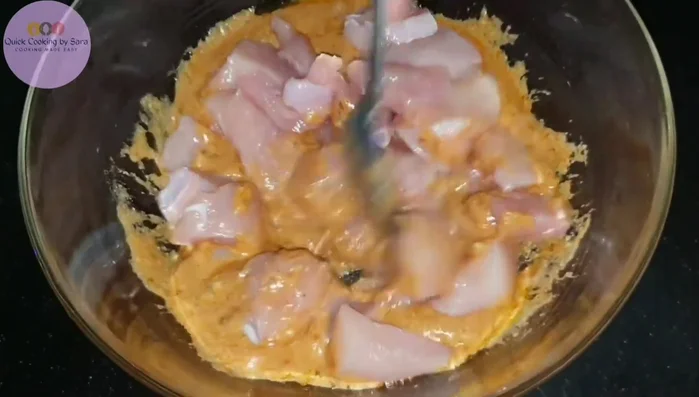 Marinate the chicken for at least 3-4 hours, or overnight.