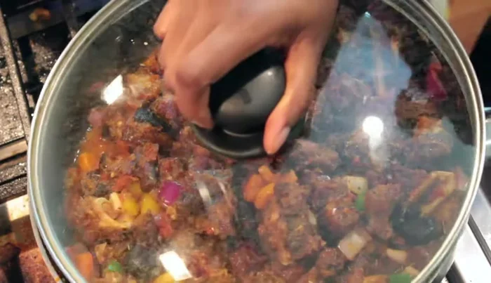 Cover the pan and cook for about 4 minutes.