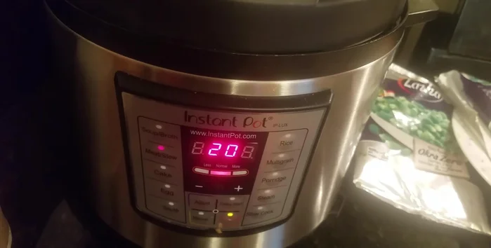 Cook on high pressure for 20 minutes.