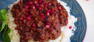 Hearty Vegetarian Palestinian Eggplant Lentil Stew