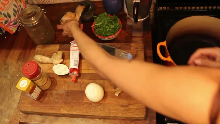 Finely chop one onion.
