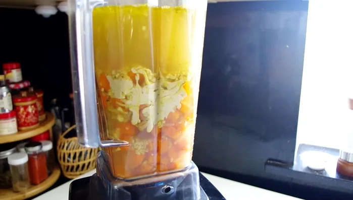 Add tahini and blend until smooth.