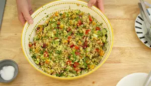 Vegan Tabbouleh-Style Bulgur & Bean Salad Recipe