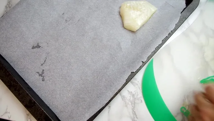 Roast cod on a parchment-lined baking sheet for 10-15 minutes, or until it flakes easily.