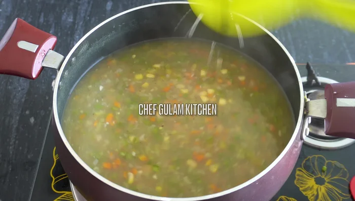 Stir in fresh coriander and lemon juice.