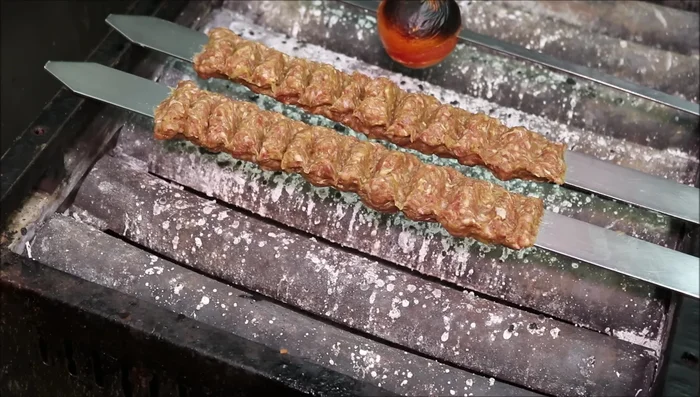 Add chili to skewers toward the end of cooking.