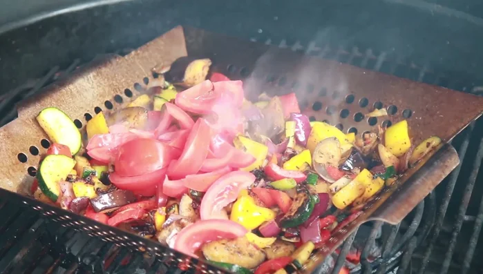 Add tomatoes: After 5 minutes of cooking, stir the veggies and add the tomatoes. Cook for another 2 minutes.