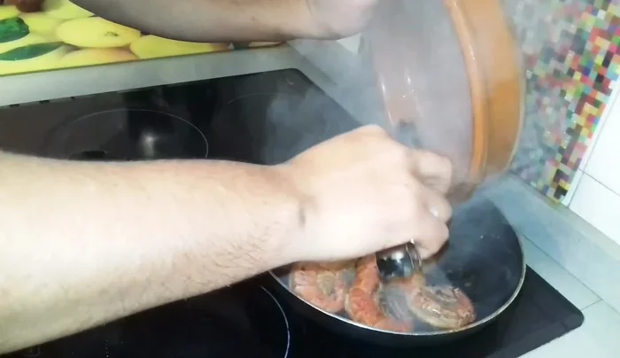 Add the remaining marinade to the pan to add moisture and enhance the flavor.