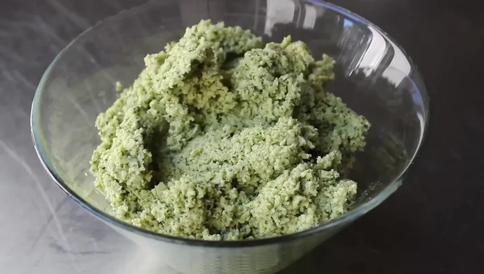 Transfer the mixture to a bowl, press and pack it down, cover, and let it sit for an hour or two in the refrigerator.