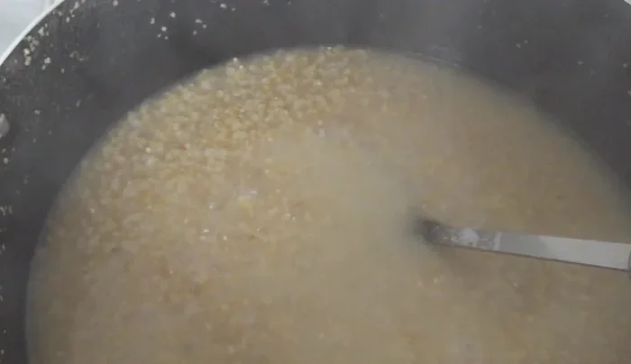 Add a little hot water.