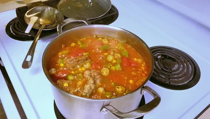 Remove ½ cup of liquid from the pot, mix with flour to create a slurry, and add to the pot.