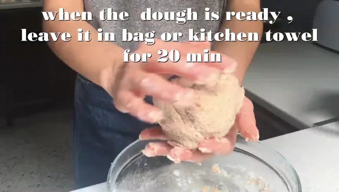 Roll out the dough into flatbreads.