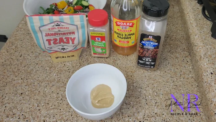Savory Tahini Dressing: Combine tahini, nutritional yeast, apple cider vinegar, garlic powder, and water in a blender. Blend until smooth, adding more water as needed to reach your desired consistency. Add smoked paprika or Montreal Steak Seasoning, if desired.
