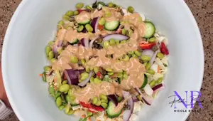 2 Easy Plant-Based Salad Dressings: Savory Tahini & Sweet Maple