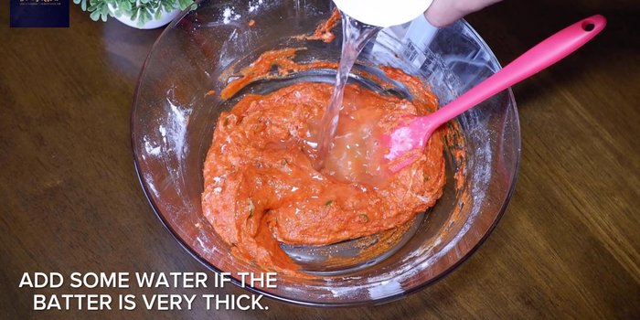 Add water if the batter is too thick. Adjust spices to your preference.