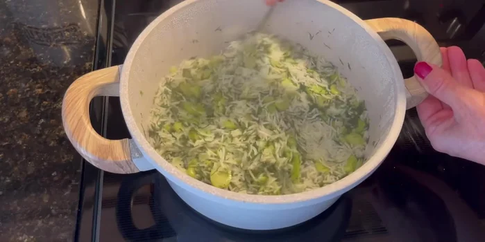 Once the water is absorbed (a couple of minutes), fluff the rice gently with a fork.