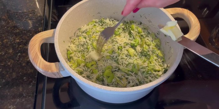 Add another teaspoon of butter (optional).