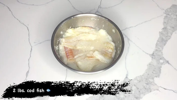 Marinate cod fish in lemon and onion juice for 6-12 hours. (Salmon can be substituted)