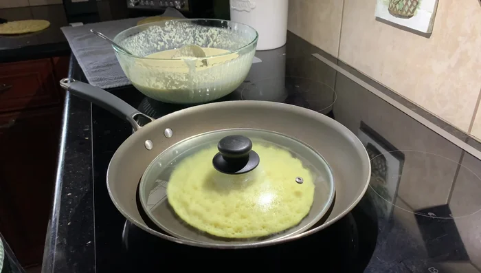 Cover for a few seconds to finish cooking.