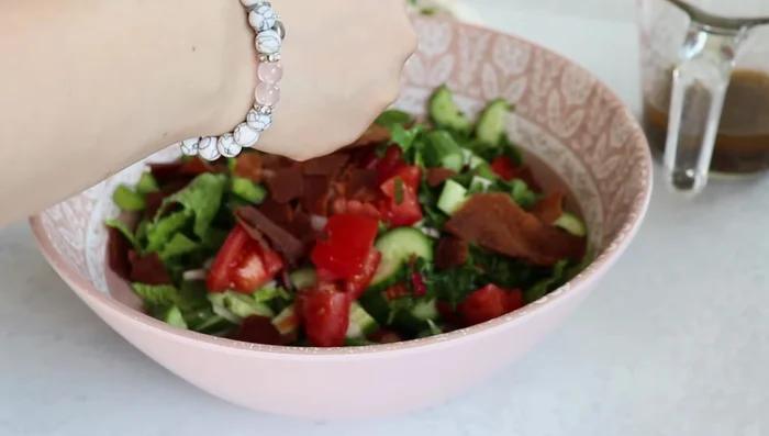 Add the dressing and toss to combine.