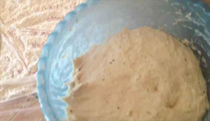 Place the flattened dough pieces onto the prepared floured countertop, overlapping slightly. Cover with plastic wrap and let rest for 10 minutes.