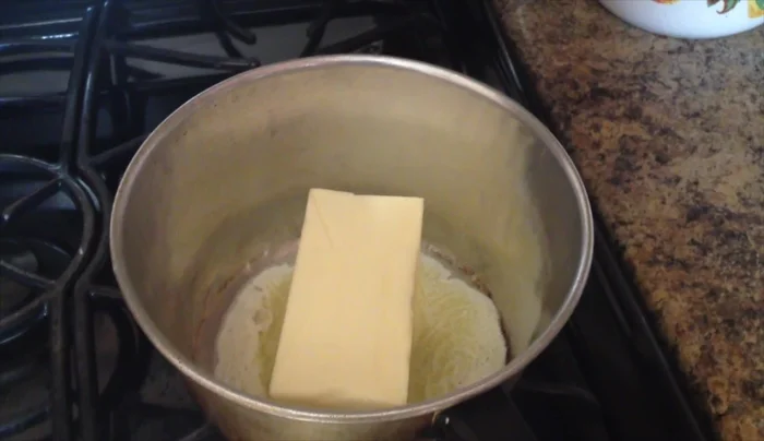 Melt 1 lb of butter on medium heat, swirling constantly until golden brown.