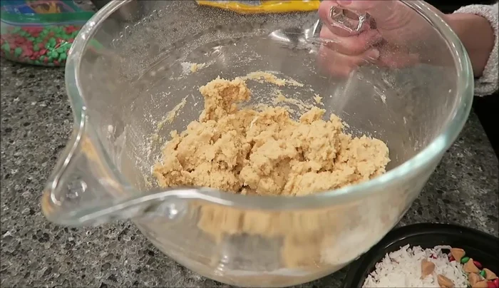 Add the dry ingredients to the wet ingredients and stir until combined. Do not use the mixer for this step.